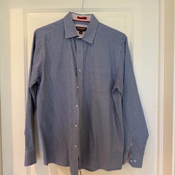 Lot of 4 Johnston & Murphy Printed Cotton Shirts (M) - Picture 8 of 16